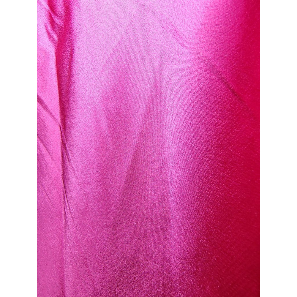 The Drop XL Hot Pink Satin Midi Skirt Elastic Waist Barbiecore Party Date Night - Picture 7 of 7